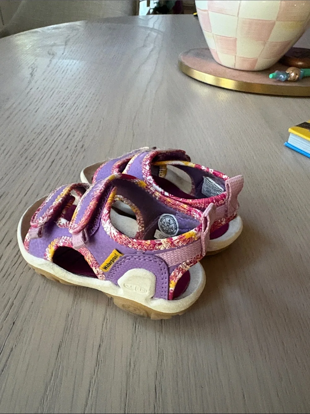 KEEN Girls Purple & Pink Patterned waterproof shoes